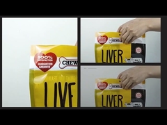 Sachets barrière stand-up UV vernis attrayants pour aliments pour chiens de 4 kg avec emballage recyclable