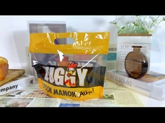 Sac d'emballage de poulet rôti en plastique à l'épreuve de la graisse avec fermeture à glissière