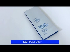 Gros 250g 500g 1kg Sac à café à fond plat Sacs d'emballage de grains de café avec fermeture à glissière