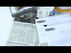 BOPP Vêtements recouverts de fermeture à glissière Fermeture à glissière Sacs avec logo Pour les vêtements