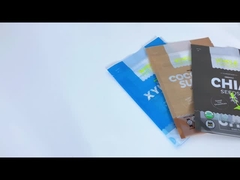 Logo personnalisé film de rouleau de bonbons résistant à l'humidité sac d'emballage alimentaire sac d'emballage de bonbons avec fermeture à glissière