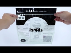 Sacs à fermeture à glissière en plastique imprimé sur mesure Sac d'emballage alimentaire pour les nouilles Pita Pancake Taco