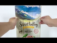 Sacs en plastique à fond plat personnalisés de 2 kg Sacs de poulet Sacs d'emballage de viande avec fermeture à glissière