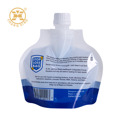 Customize Spout Pouch Stand Up Juice Pouch With Spout Food Grade Fit For Liquid Sample Retention