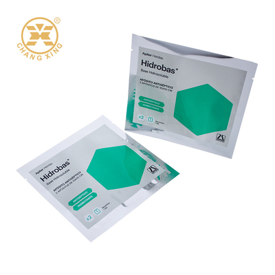 Custom Printed Aluminum Foil 3 Side Seal Medical Packaging Cosmetics Face Beauty Mask Packaging Bags For Chemical Product