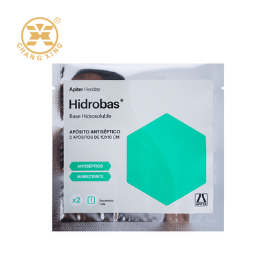 Custom Printed Aluminum Foil 3 Side Seal Medical Packaging Cosmetics Face Beauty Mask Packaging Bags For Chemical Product