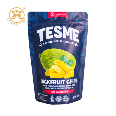 Custom Printing Stand up Pouch Design Potato Chips Packaging Plastic Banana Coconut Chips Packaging Dry Food Stand up Bag