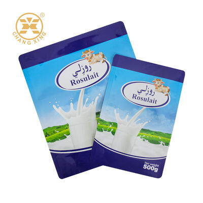 High Quality Food Grade Plastic Aluminum Foil Stand Up Garment Packaging Bag Sealed Packaging Bag For Milk