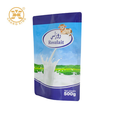 High Quality Food Grade Plastic Aluminum Foil Stand Up Garment Packaging Bag Sealed Packaging Bag For Milk