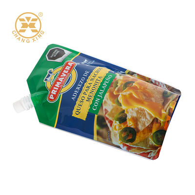 Food Grade Customizable Stand Up Pouch with Gravure Printing for Sauce and Drink Packaging