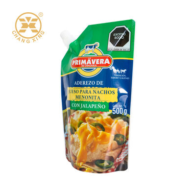 Food Grade Customizable Stand Up Pouch with Gravure Printing for Sauce and Drink Packaging