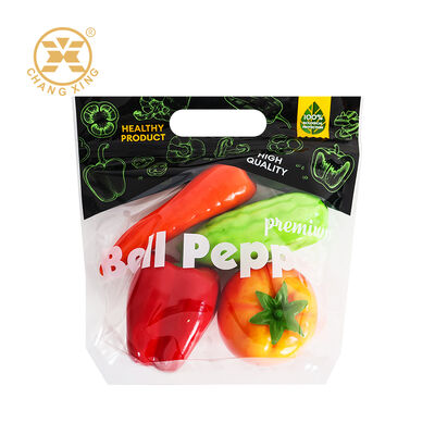 Custom Logo Anti-Fog Fresh Produce Packaging Vacuum Packaging Bag with Breathable Air Holes