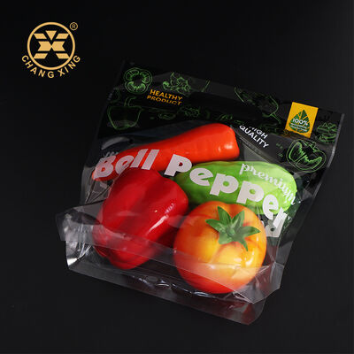 Custom Logo Anti-Fog Fresh Produce Packaging Vacuum Packaging Bag with Breathable Air Holes