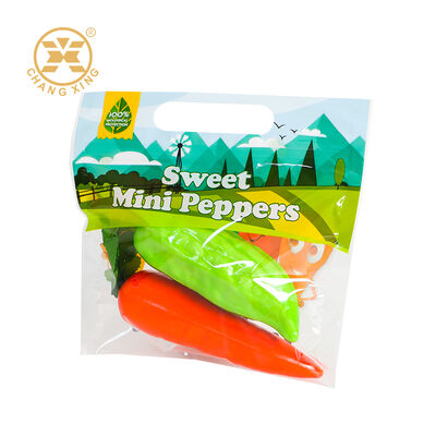 Custom Logo Anti-Fog Vacuum Packaging Bag With Breathable Air Holes For Fresh Produce