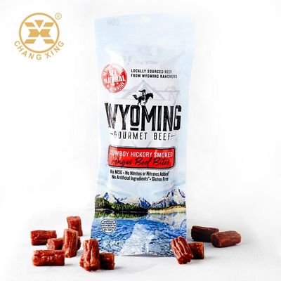 100g Beef Dry Fruit Plastic Packaging Bag  Aluminum Foil Resealable Zipper