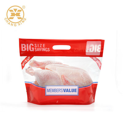 Qualité  VMPET EXPE Stand Up Pouch With Handle Roast Chicken Plastic Packaging For Frozen Food usine