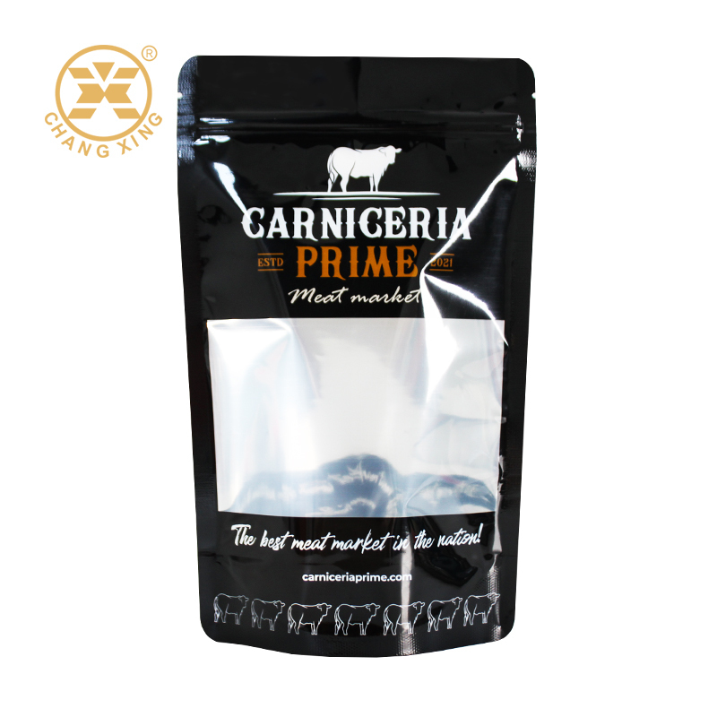 Custom Moisture Proof Plastic Zipper Packaging Pouch Food Packaging Bag Meat Packing Bag
