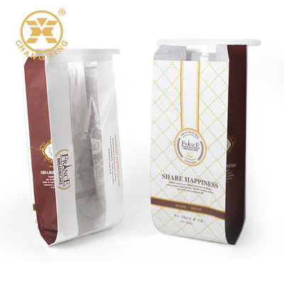 OEM imprimant la fenêtre de Logo Resealable Paper Bags With