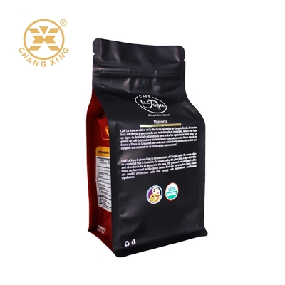 Le fond de bloc adaptent aux besoins du client l'emballage de café met en sac 250g 500g 1000g 1kg avec la valve