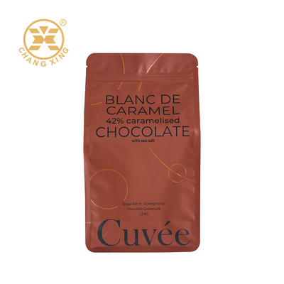 L'emballage mat de café de la finition 16oz met en sac la poche à fond plat avec la tirette