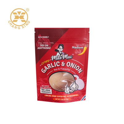 Sacoche en plastique sur mesure imprimée 250g 500g pour emballage alimentaire