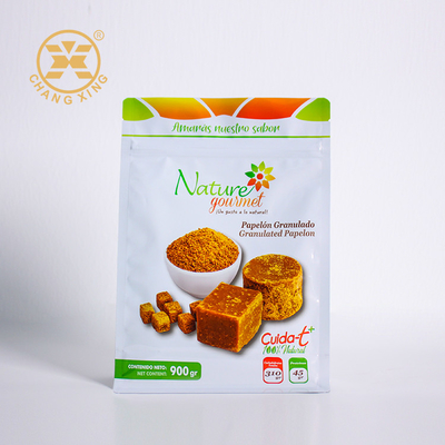 Snack Fruits secs Sac d'emballage en plastique Sacoche alimentaire debout 900g Avec fermeture à glissière