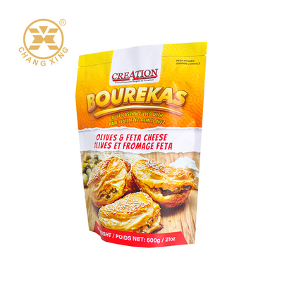 En aluminium scellé 250g 500g Stand Up Food Bag Sac à fermeture à glissière autoportant