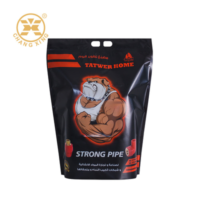 OEM ODM Plastique Stand Up Ziplock Sacoche pour chiens, chats et animaux de compagnie 5kg 10kg 15kg 20kg Pour l'alimentation des animaux de compagnie