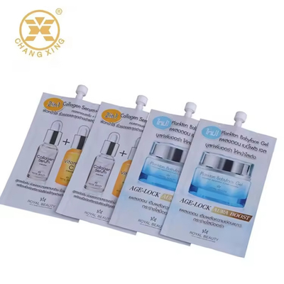 Gravure VMPET Sacs en plastique de qualité cosmétique avec bec pour les soins de la peau Crème lotion pour les mains Savon pour les soins solaires Sacs d'emballage