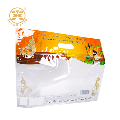 Sacs d'emballage alimentaire transparents OEM ODM pour impression en héliogravure, sacs en plastique Bopp avec poignée