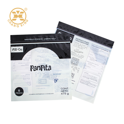 Sac de tortillas Panpita avec logo personnalisé, plastique, scellé sous vide et thermosoudé pour l'emballage de pain et d'aliments