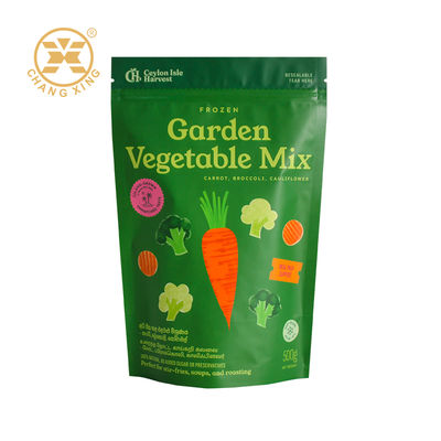 Sacs d'emballage de nourriture séchée personnalisés Impression gravure pour fruits et légumes conservés Cuisine