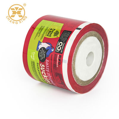 Film d'emballage à scellage à froid laminé en plastique avec impression personnalisée pour biscuits et collations