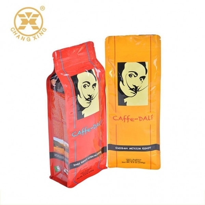 Sacs de empaquetage imprimés en aluminium de café avec le sac de Bean Side Gusset Coffee Packaging de rôti de marque de distributeur de valve et de fermeture éclair
