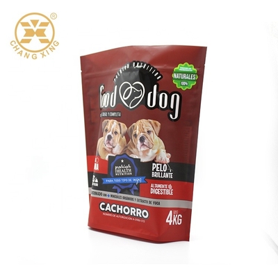 Tenez la poche rescellable d'aliment pour animaux familiers d'OEM de la poche 1kg 2kg 4kgs avec la tirette en plastique refermable