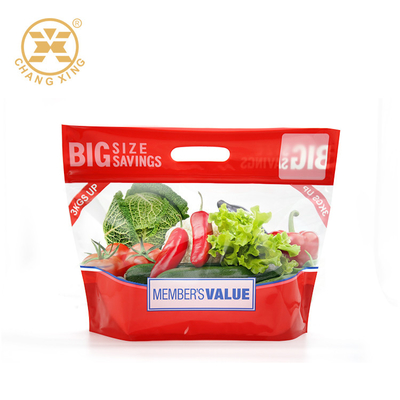 Le conduit 10kg EXPE tiennent le sac avec le support rescellable de fruit de tirette vers le haut des poches