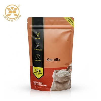 sacs debout secs de serrure de fermeture éclair de polypropylène d'individu de sac d'emballage alimentaire de farine de maïs de 1kg 5kg