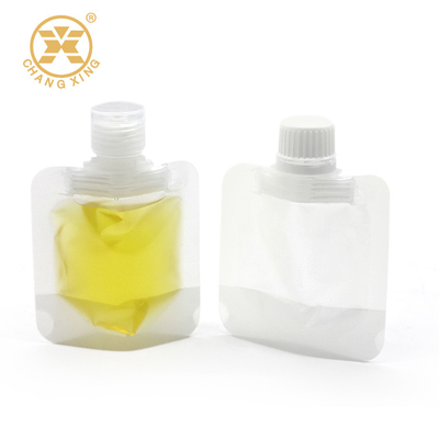 50ml bloquent le sac liquide de Jelly Clear Resealable Plastic Bags 8.6mm avec l'emballage de bec