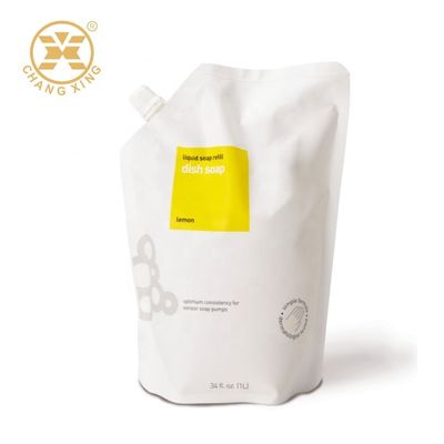 VMPET tiennent la poche avec des sachets en plastique de conditionnement souple de savon de l'emballage 300ml de bec