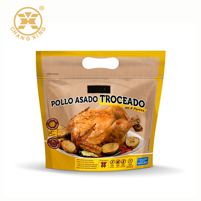 100 200 microns de poulet rôti de la rôtissoire grillée par emballage 1kg de poche d'emballage alimentaire avec la tirette