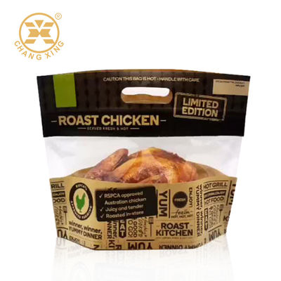L'emballage alimentaire congelé de poulet rôti par BOPP met en sac 0.75kg tiennent des poches pour la nourriture