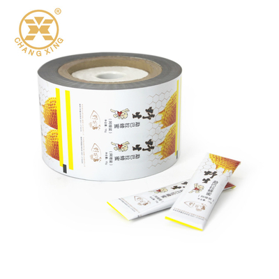 Petit pain en stratifié du papier d'aluminium VMPET Honey Sachet Packaging Self Adhesive