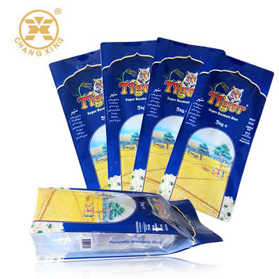 sacs de empaquetage de riz du logo 5KGS 10kgs d'OEM de sac d'emballage du riz 10kg