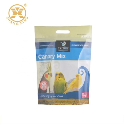 Poche brillante environnementale de tirette de position du sac 20kg 25kg d'emballage alimentaire d'animal familier de PE