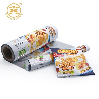 Le petit pain de film thermoscellable de rétrécissement de la chaleur de fromage a imprimé la catégorie comestible de empaquetage pour des frites de tortilla